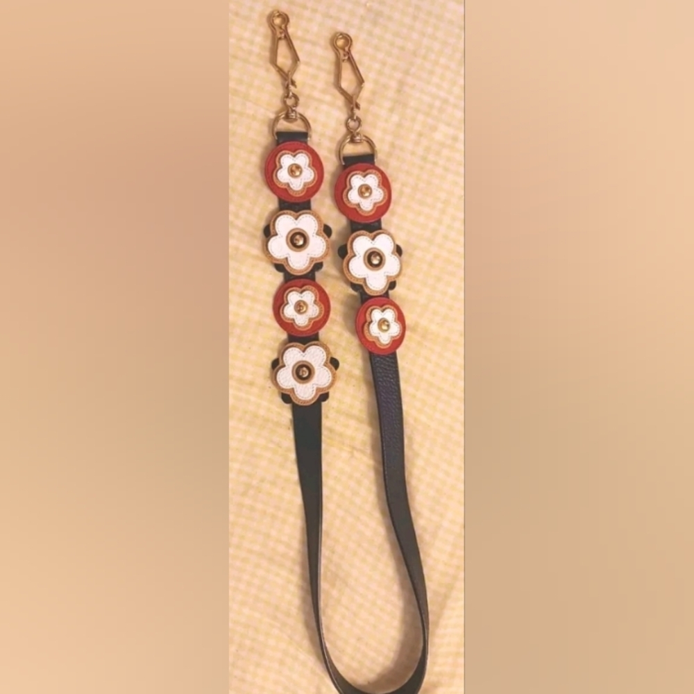 MULBERRY bag shoulder strap with  leather flowers